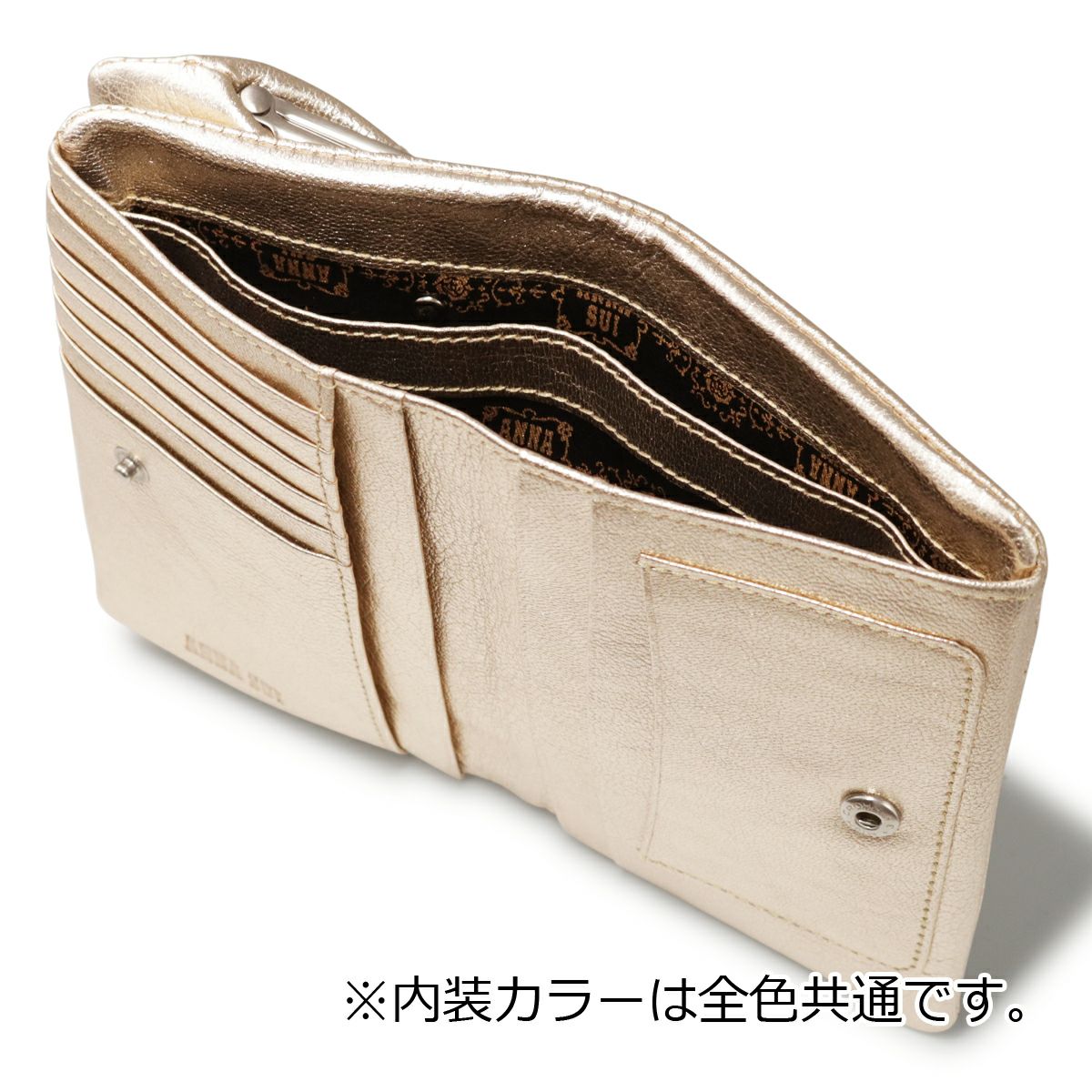 アナスイ 二つ折り財布 がま口 レディース 本革 ルシィ 317621 ANNA