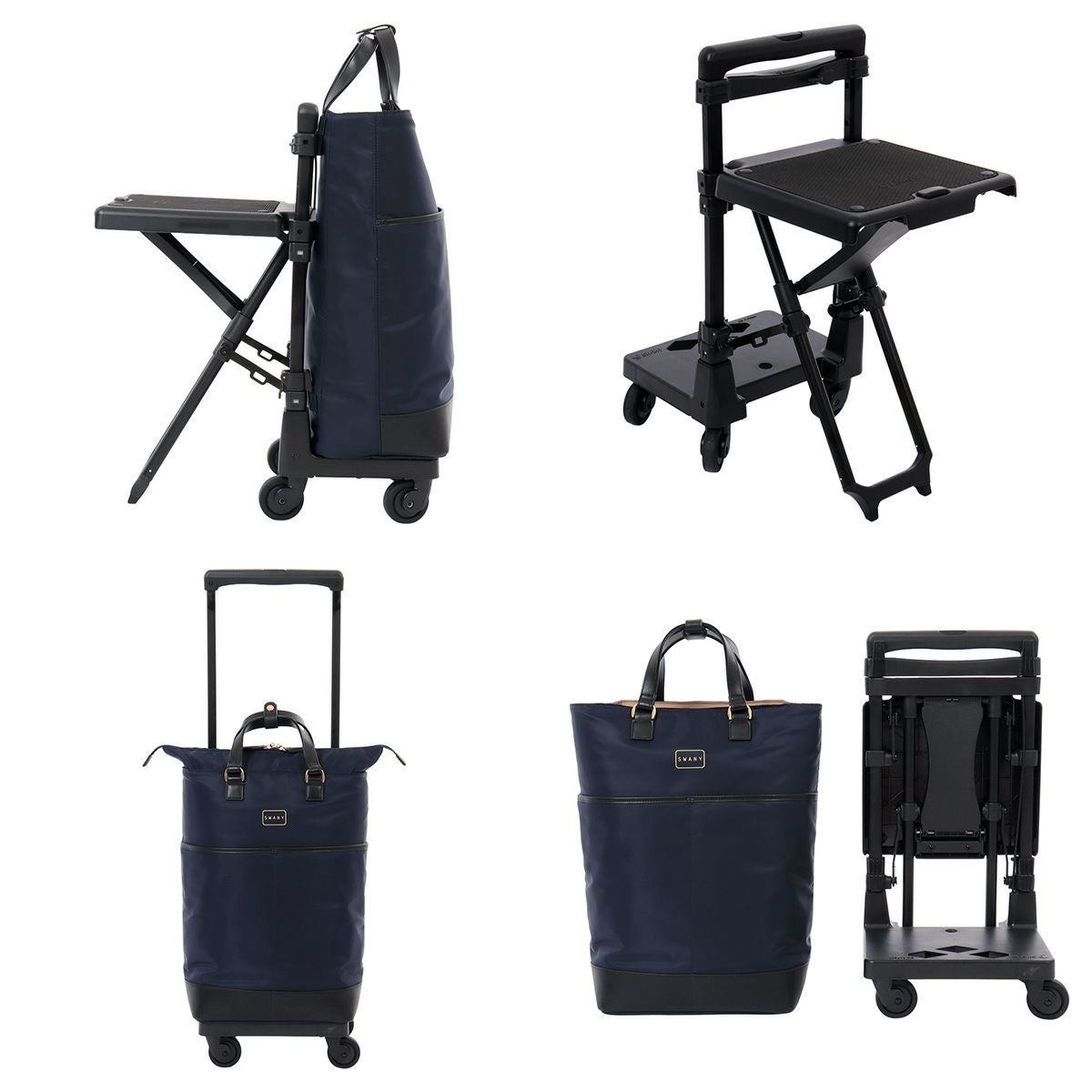 ほぼ未使用 スワニー キャリーバッグ 座面付き D-290 東京デリカオリジナル SWANY（スワニー） キャリーバッグ 東京デリカオリジナルD-580 SWANY