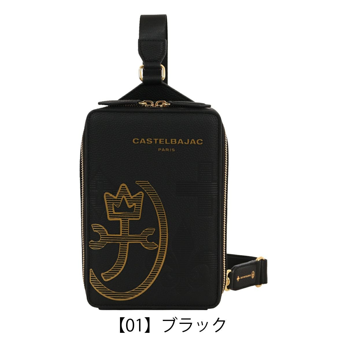 カステルバジャック ボディバッグ ショルダーバッグ メンズ 本革 縦型