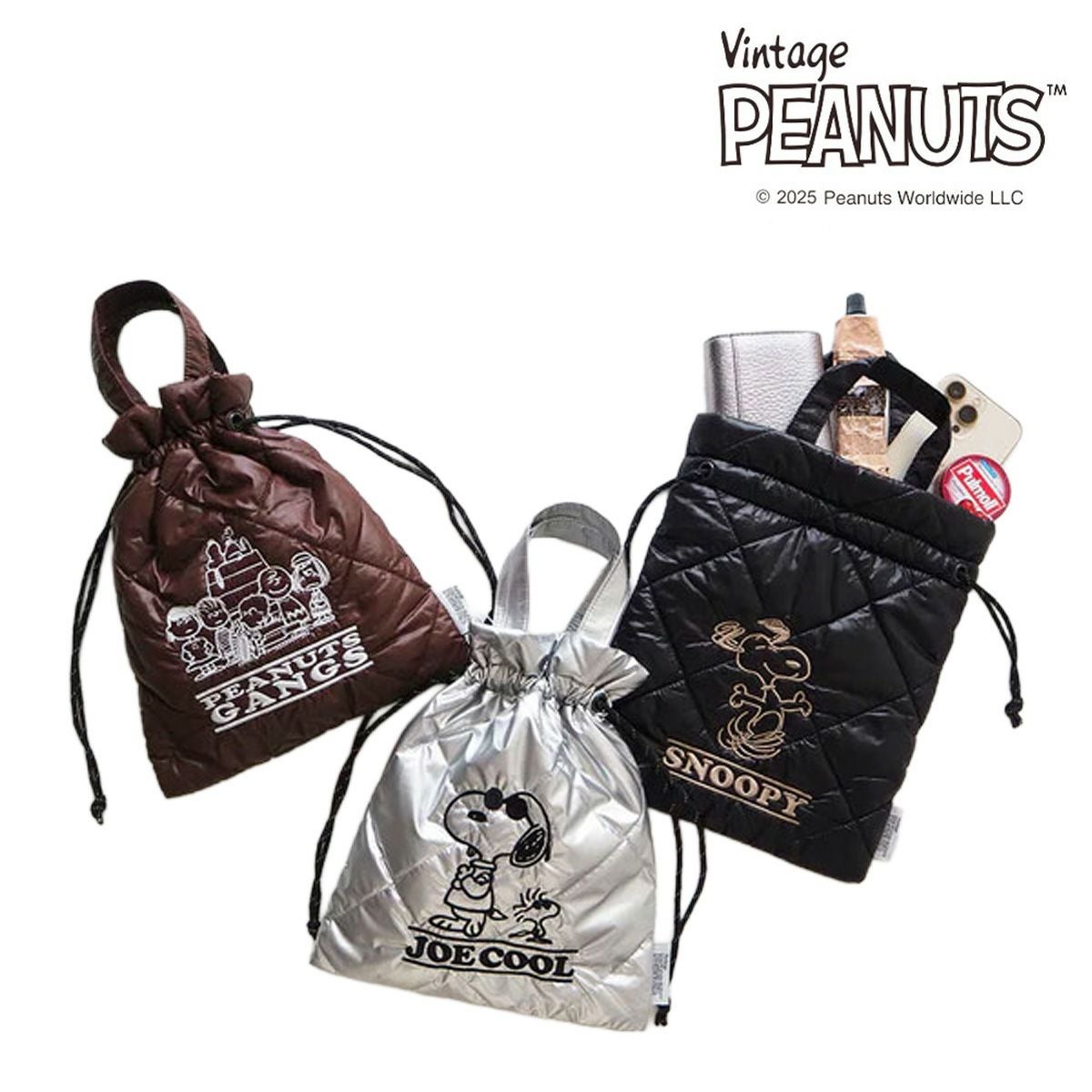 PEANUTS 巾着 ショルダーバッグ サブバッグ メンズ レディース 40809