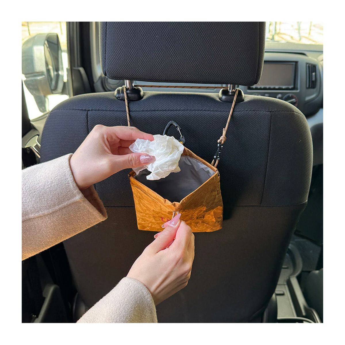 ポーイ トラッシュポーチ 携帯ゴミ箱 ラージサイズ ユニセックス 45179