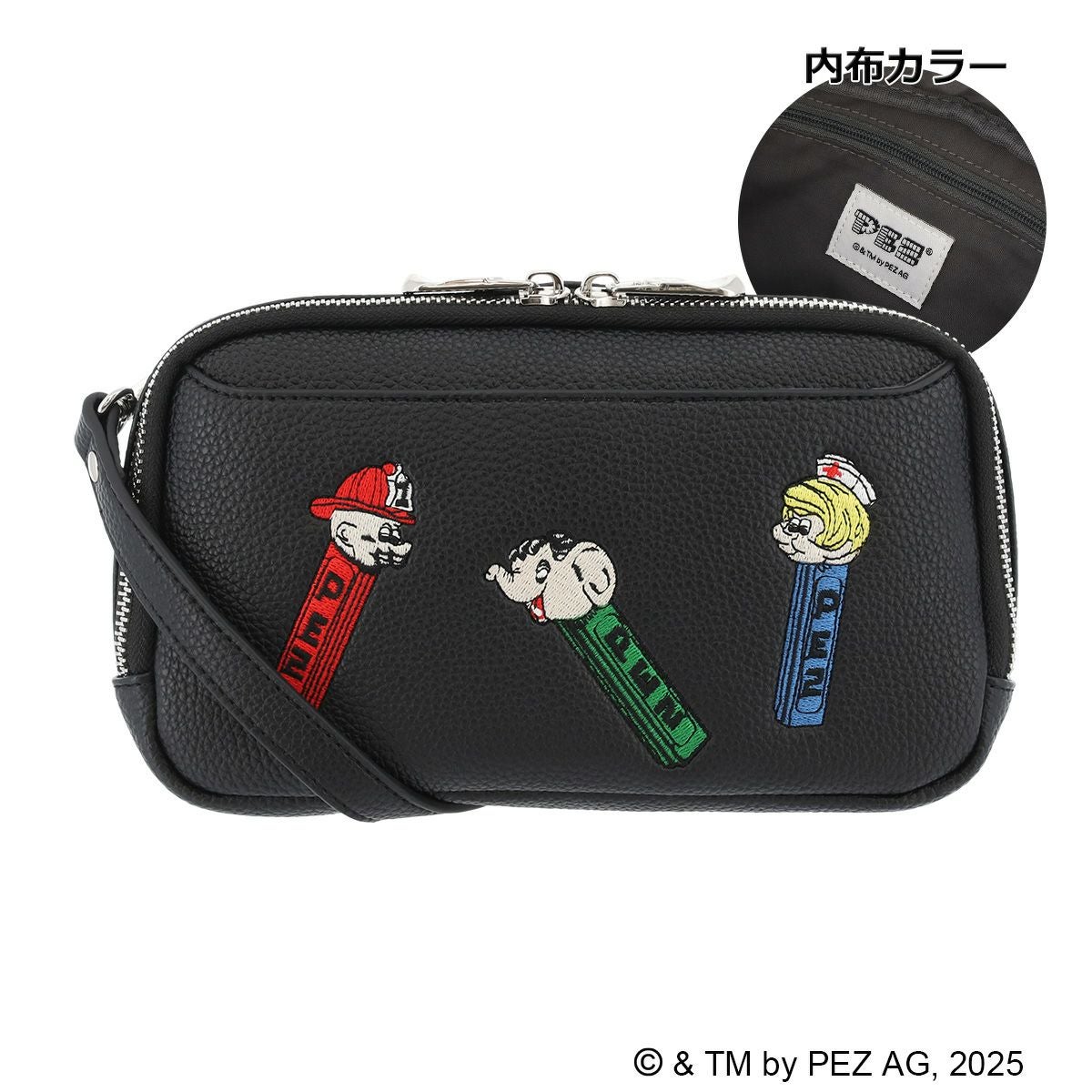 完売品♡サロンドルヴァン PEZコラボ ウォレットショルダー 黒 サロン ド ルヴァン ペッツ ウォレットショルダー レディース RBB-281