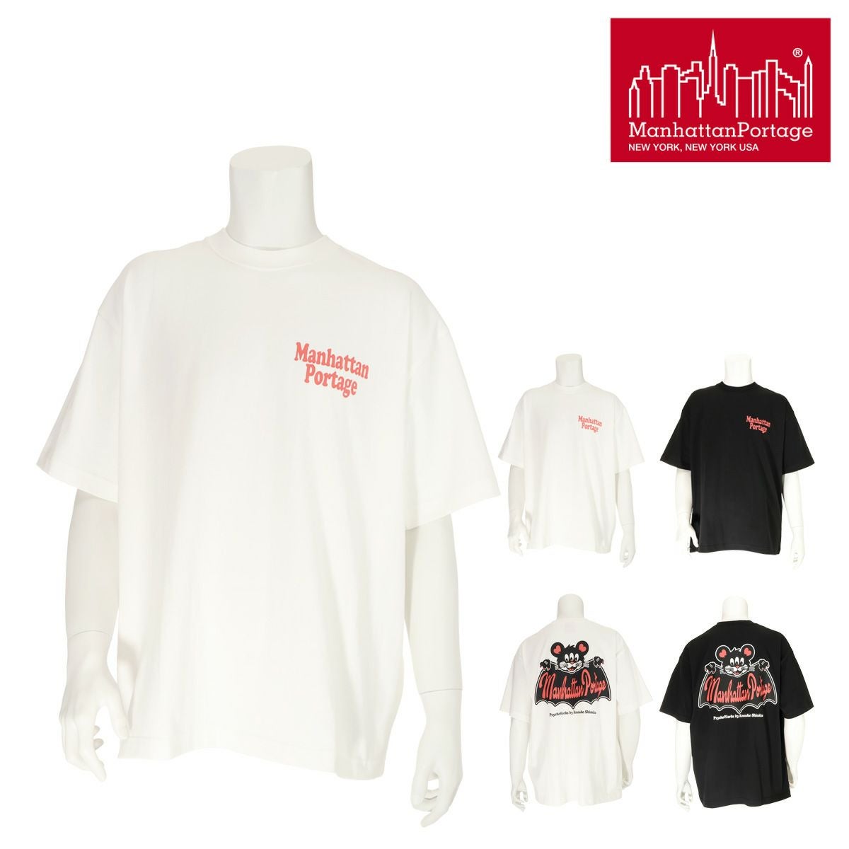 マンハッタンポーテージ コラボ Tシャツ 半袖 シャツ カットソー 服