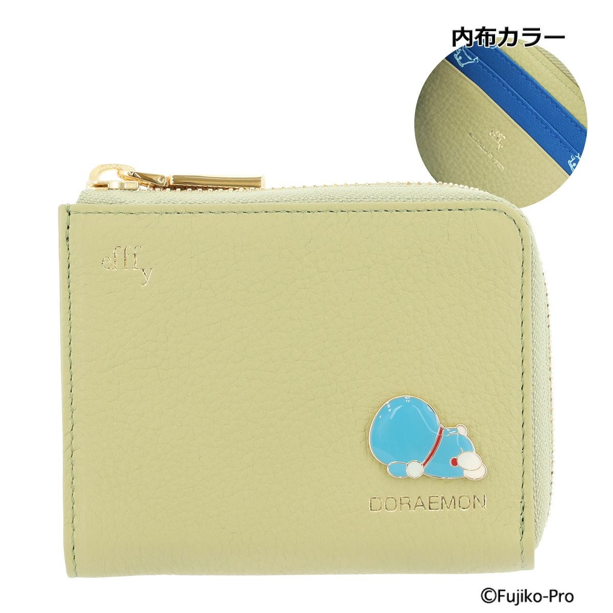 EFFFY×DORAEMON エフィー×ドラえもん/二つ折り財布/CLB3-02/ABランク/62【中古】 efffy（エフィー） 財布 ドラえもん 二つ折り財布 レディース