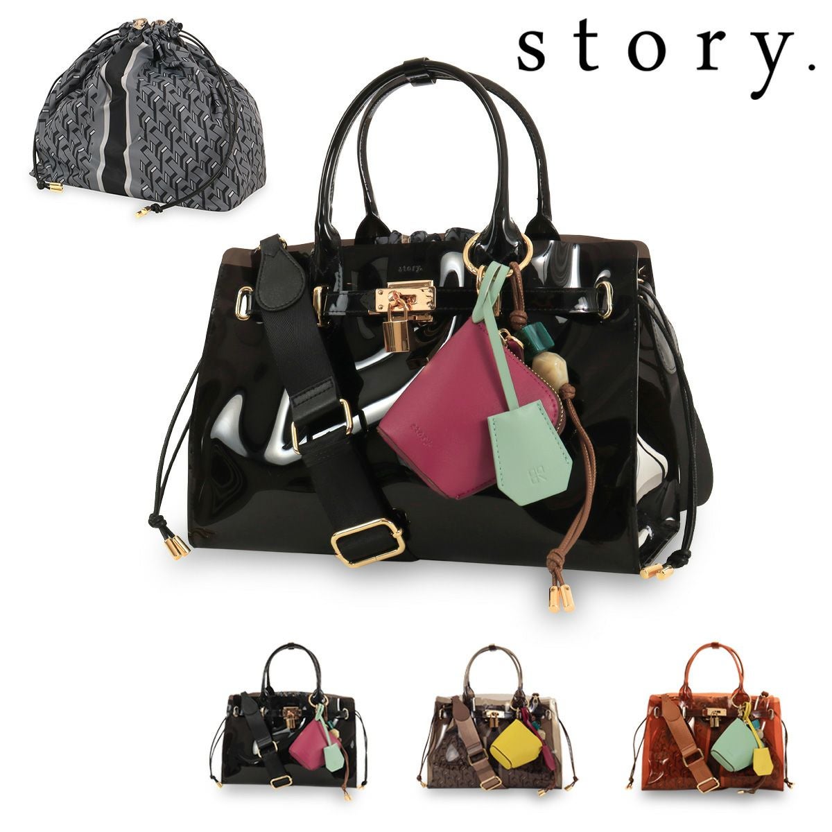 story./ストーリー  ショルダーバッグ ファー付き story．／ストーリー ショルダーバッグ 通販 - ディノス