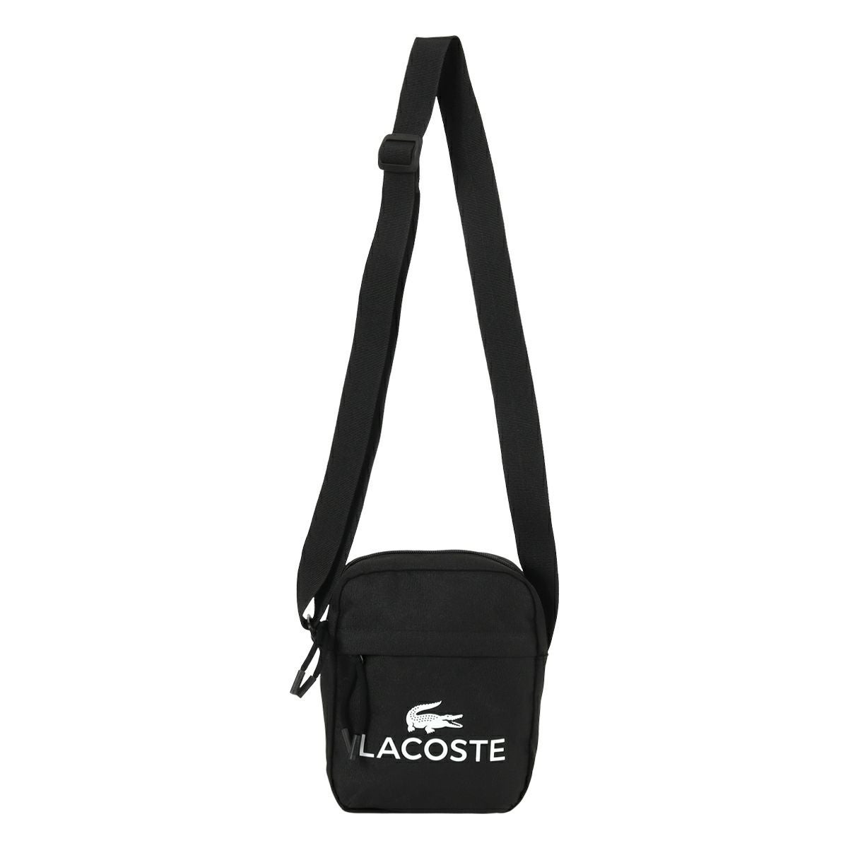 【希少】Lacoste ラコステ モノグラム ショルダーバッグ ブラック LACOSTE（ラコステ） ショルダーバッグ NOMOGRAMME スプレットレザー