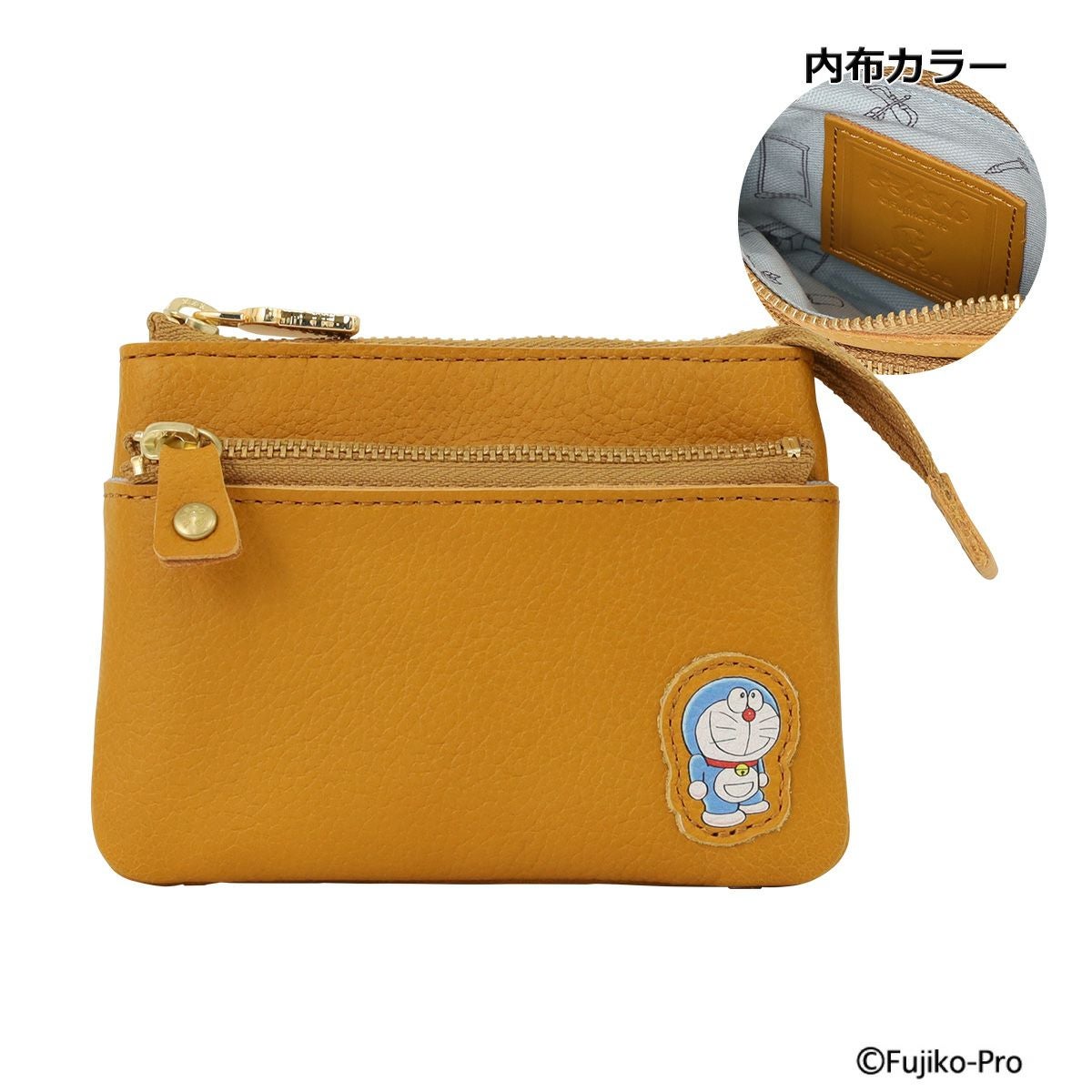DORAEMON超レア同一商品出品なし！フェイスポシェット！早い者勝ち20cm キソラ ドラえもん ダブルファスナーポーチ ユニセックス KIDR-022