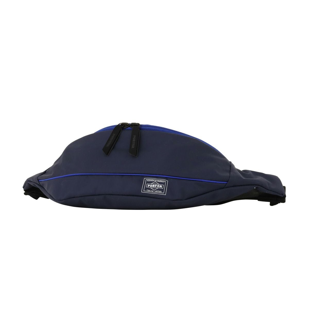 PORTER ボディバッグ ネイビー 日本製 PORTER ポーター ムース ウエストバッグ(L) 751-28181 吉田カバン