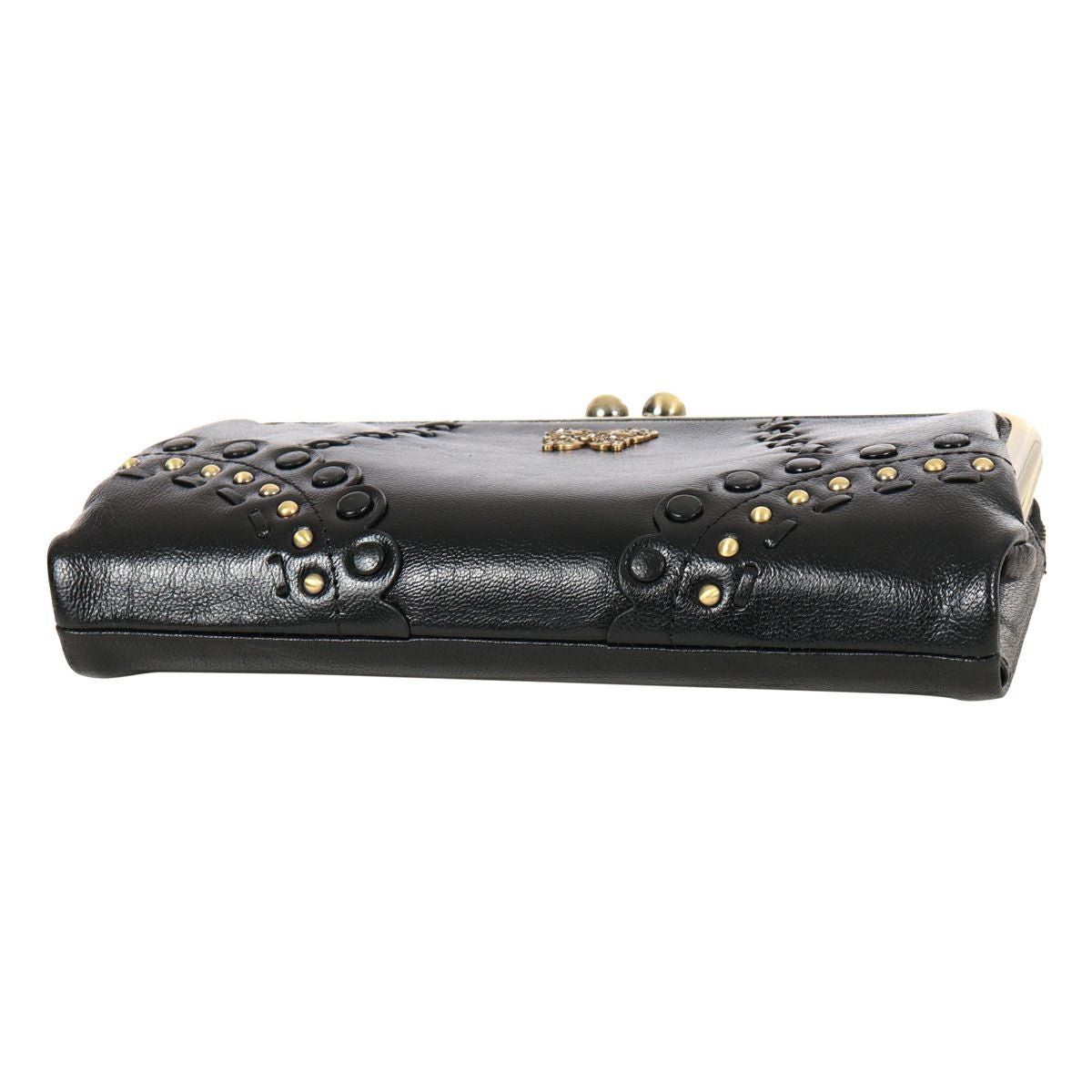 アナスイ　がま口　ガマ口　折り財布　ハイヒール　黒　ブラック　蝶　バタフライ ANNA SUI（アナスイ） 二つ折り財布 がま口 レディース マチルダ