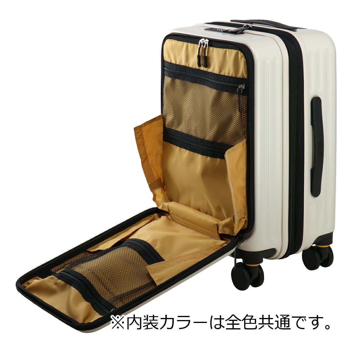 5LAKES＆MT スーツケース 43L 54cm 3.7kg 機内持ち込み フロント