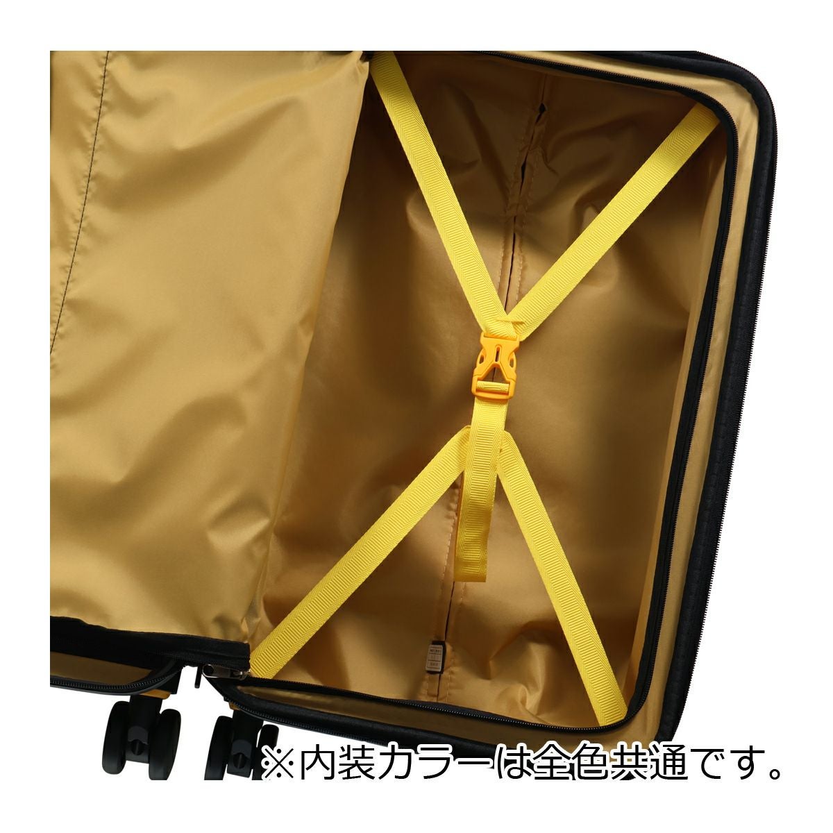 新品未使用 タグ付き arenaフード付き YELLOW WAVE Sサイズ 5LAKES＆MT スーツケース 54L 62cm 4.1kg フロントオープン 310-4011 C