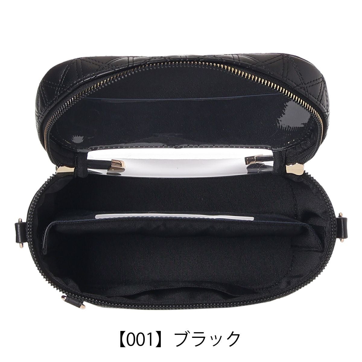 クリアバッグ 推し活バッグ バニティバッグ 合皮キルトバニティ2WAY