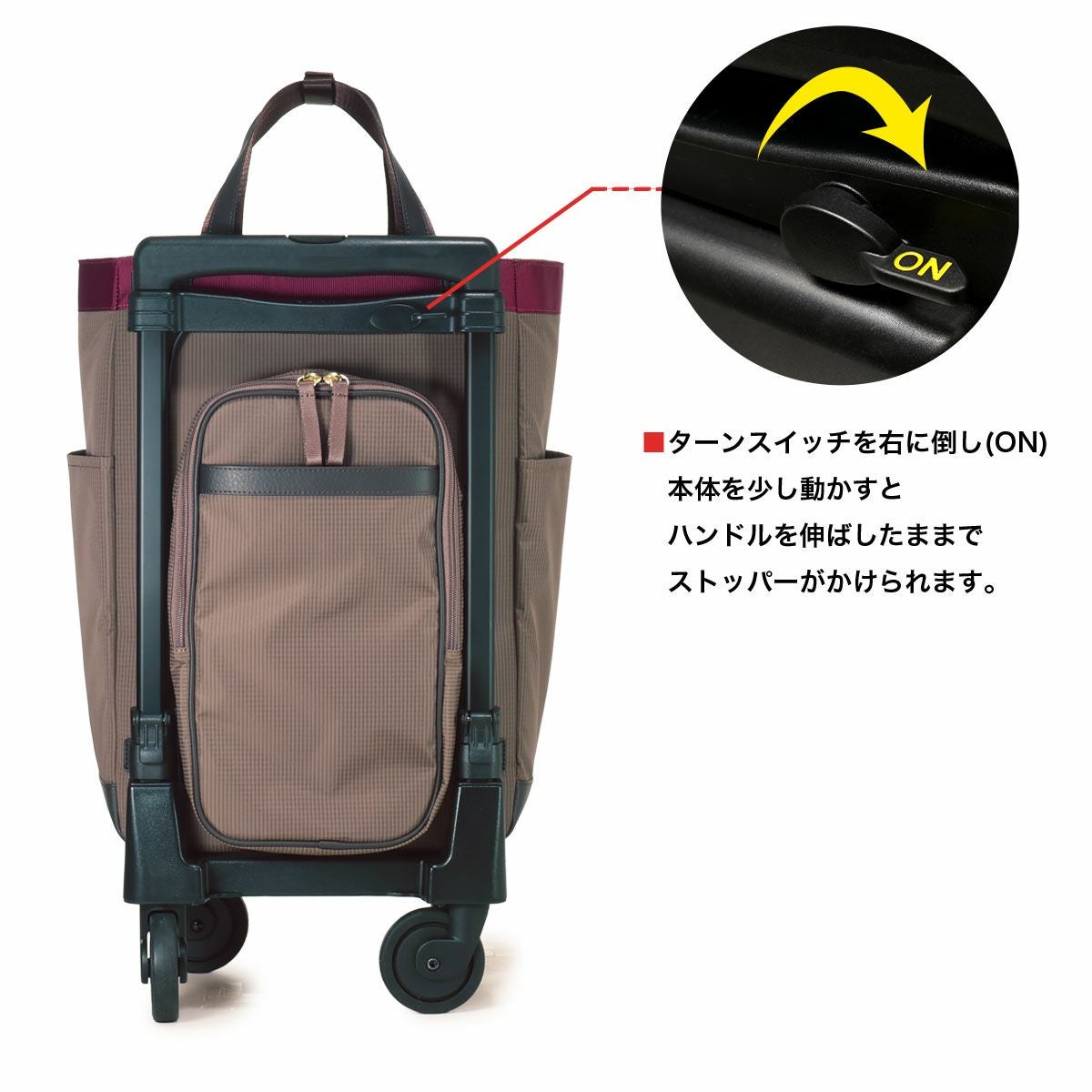 スワニー ショッピングカート 4輪 B4 撥水 機内持ち込み ルバンド D