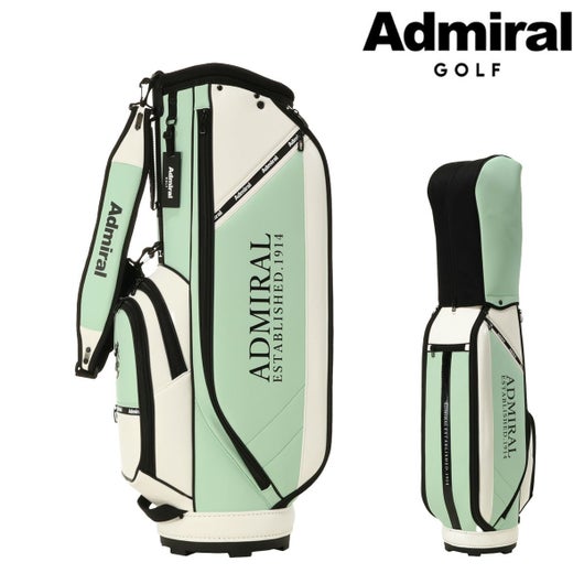 Admrial admiral golf キャディ バッグ アドミラル Admiral キャディバッグ メンズ レディース カート かっこいい キャディバック キャディ おしゃれ 9 0型 9型 合皮 ゴルフ 46インチ ランパントスポーツ カートキャディバッグ ADMG5BC5 トリコロール -ファッション通販