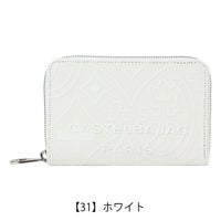 カステルバジャック 財布 ラウンドファスナー セミ長財布 ミドル 