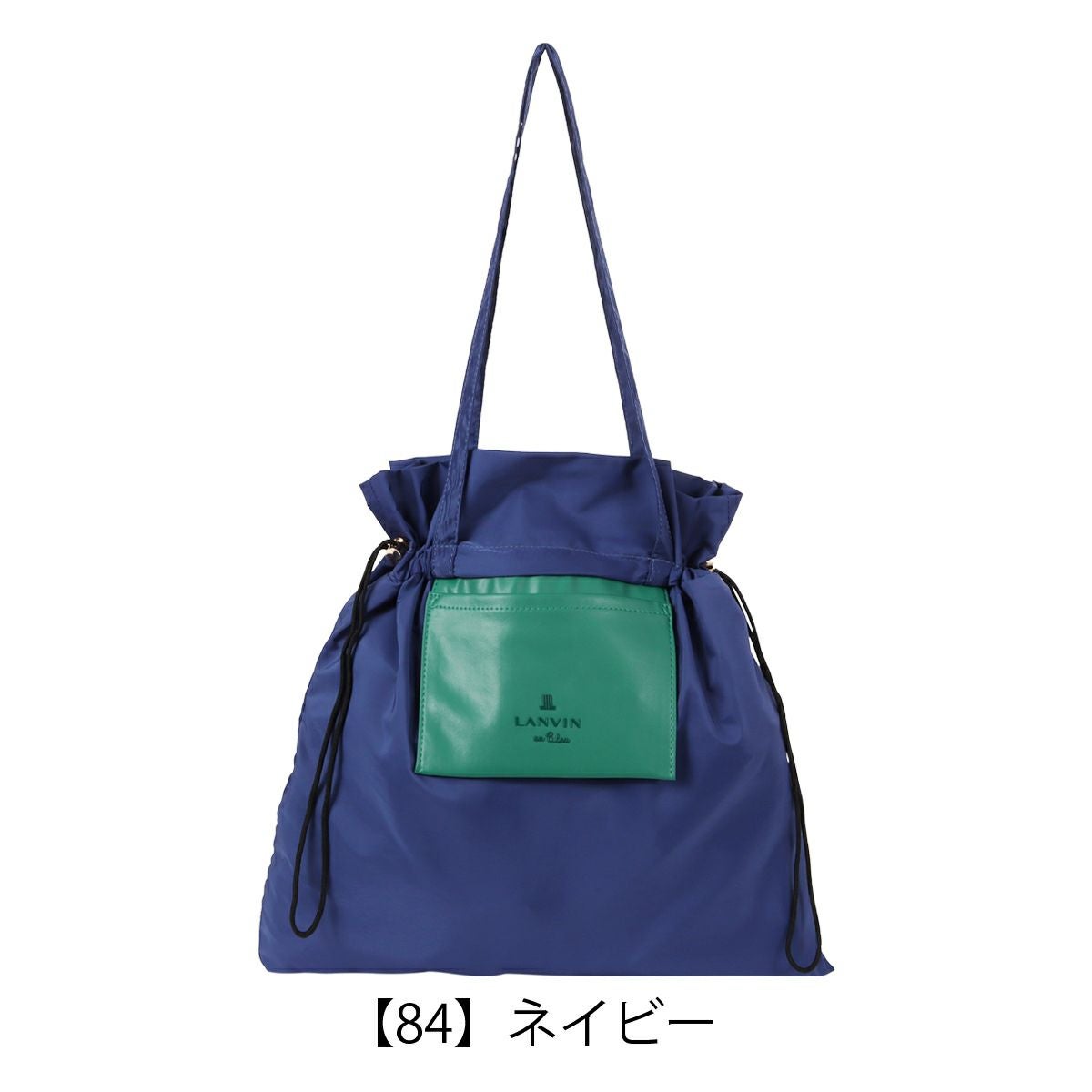 なつび　新品　ランバンオンブルー　 かごバッグ 巾着型　定価26400円 なつび様専用 新品 ランバンオンブルー かごバッグ 巾着型 の通販はau