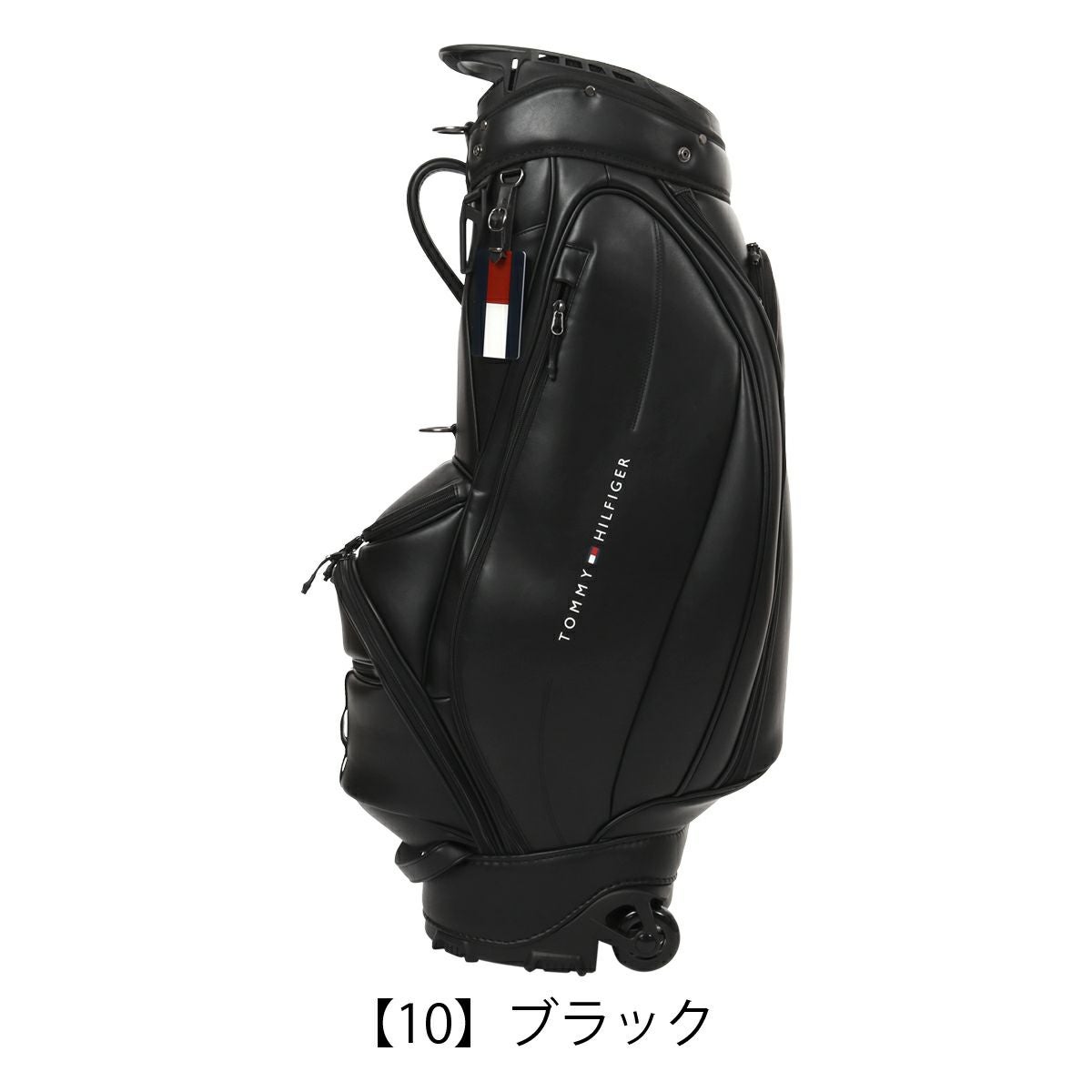 トミーヒルフィガー キャディバッグ ゴルフ カート型 キャスター付き