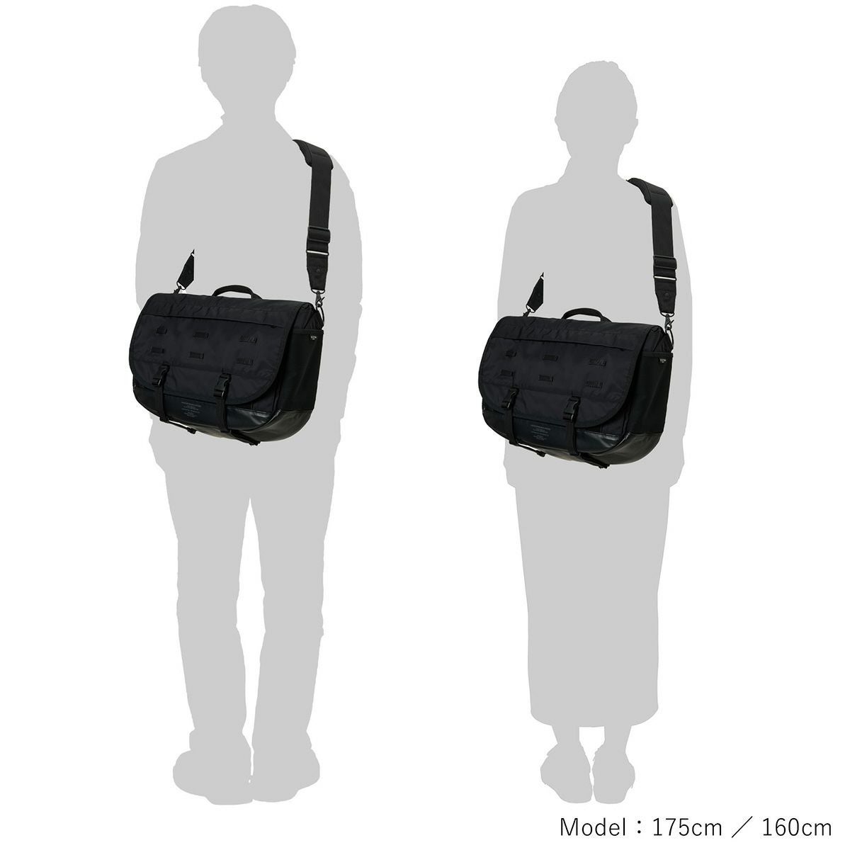 ポーター モノクローム メッセンジャーバッグ 755-19846 PORTER