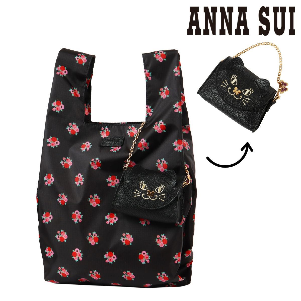 アナスイ エコバッグ TITIカスタム レディース 318244 ANNASUI 花柄