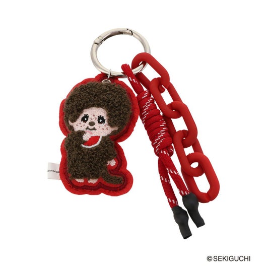モンチッチ バッグチャーム レディース AMS-008 AM-034 Monchhichi モンチッチxWEGO ラインストーン総柄ワンハンドルバッグリボンチャーム付き