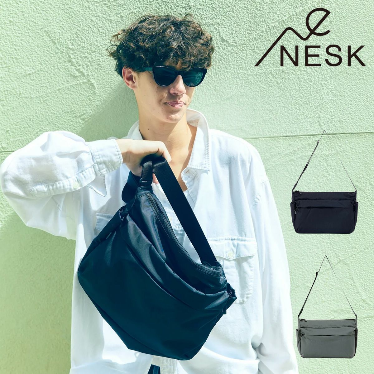 ネスク ショルダーバッグ ウォッシュ メンズ NS-017 NESK