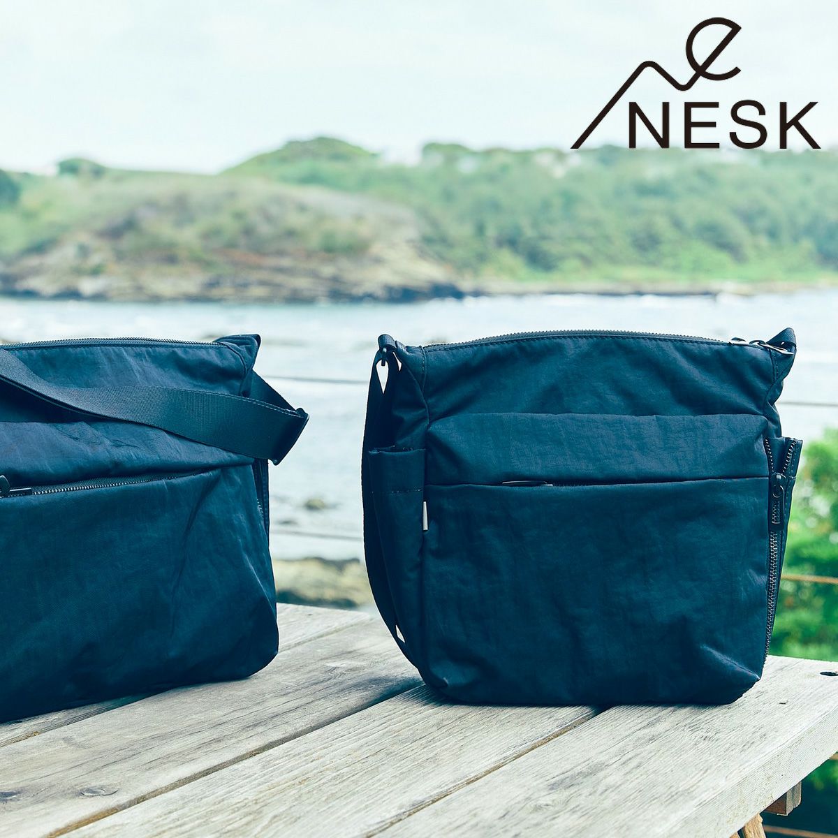 ネスク ショルダーバッグ ウォッシュ ツイル メンズ NS-018 NESK
