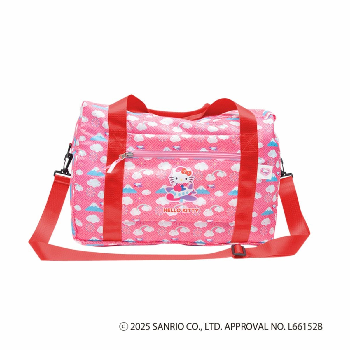 ハローキティ シナモロール クロミ ボストンバッグ 折りたたみ