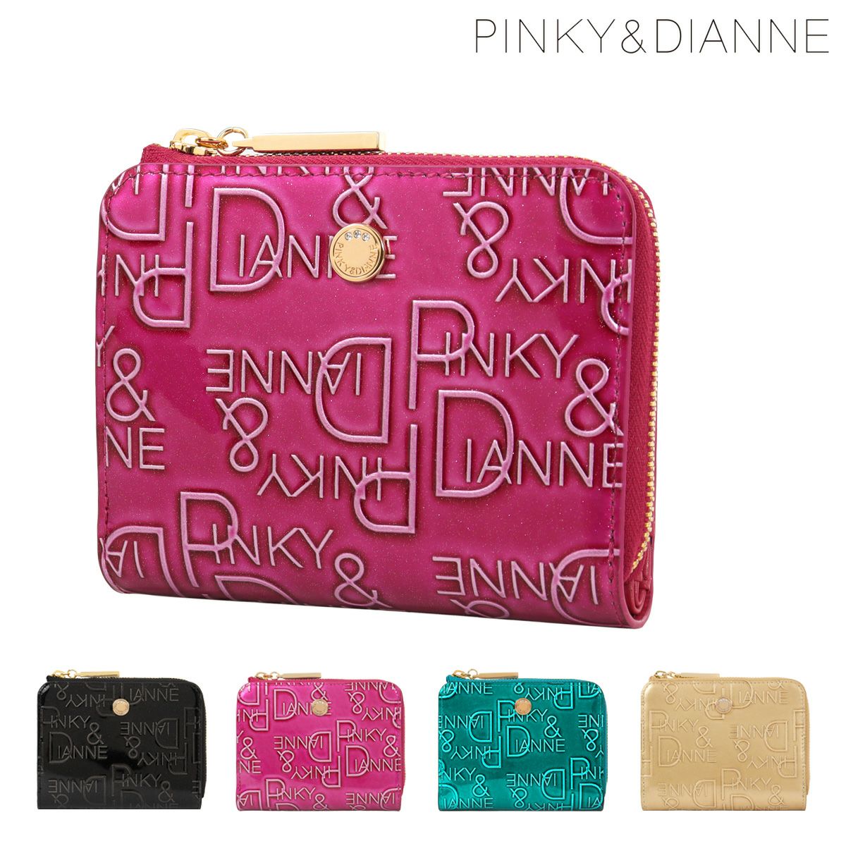 ★最終値下げ★ピンキー&ダイアン　二つ折りがま口財布 PINKY&DIANNE（ピンキー アンド ダイアン） 二つ折り財布 がま口