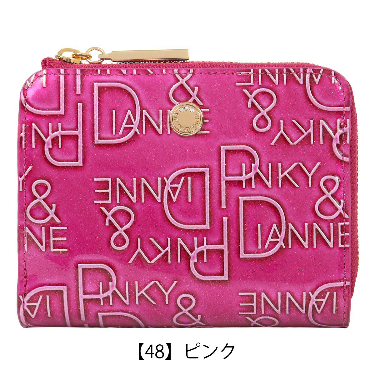 ピンキー&ダイアン 財布 新作　ピンク　未使用 ピンキーアンドダイアン 二つ折り財布 ミニ財布 リッチフレイバー