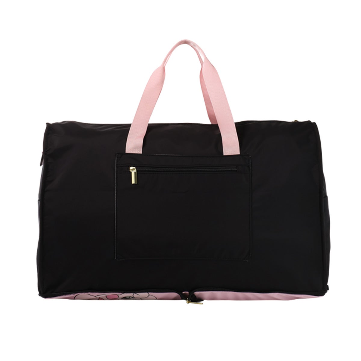 ハンドメイド 背面ファスナー付きバッグ yukiemon/ すーちゃんぐらむ エスターバニー ボストンバッグ 折りたたみ 2WAY 23L Lサイズ 折り畳み
