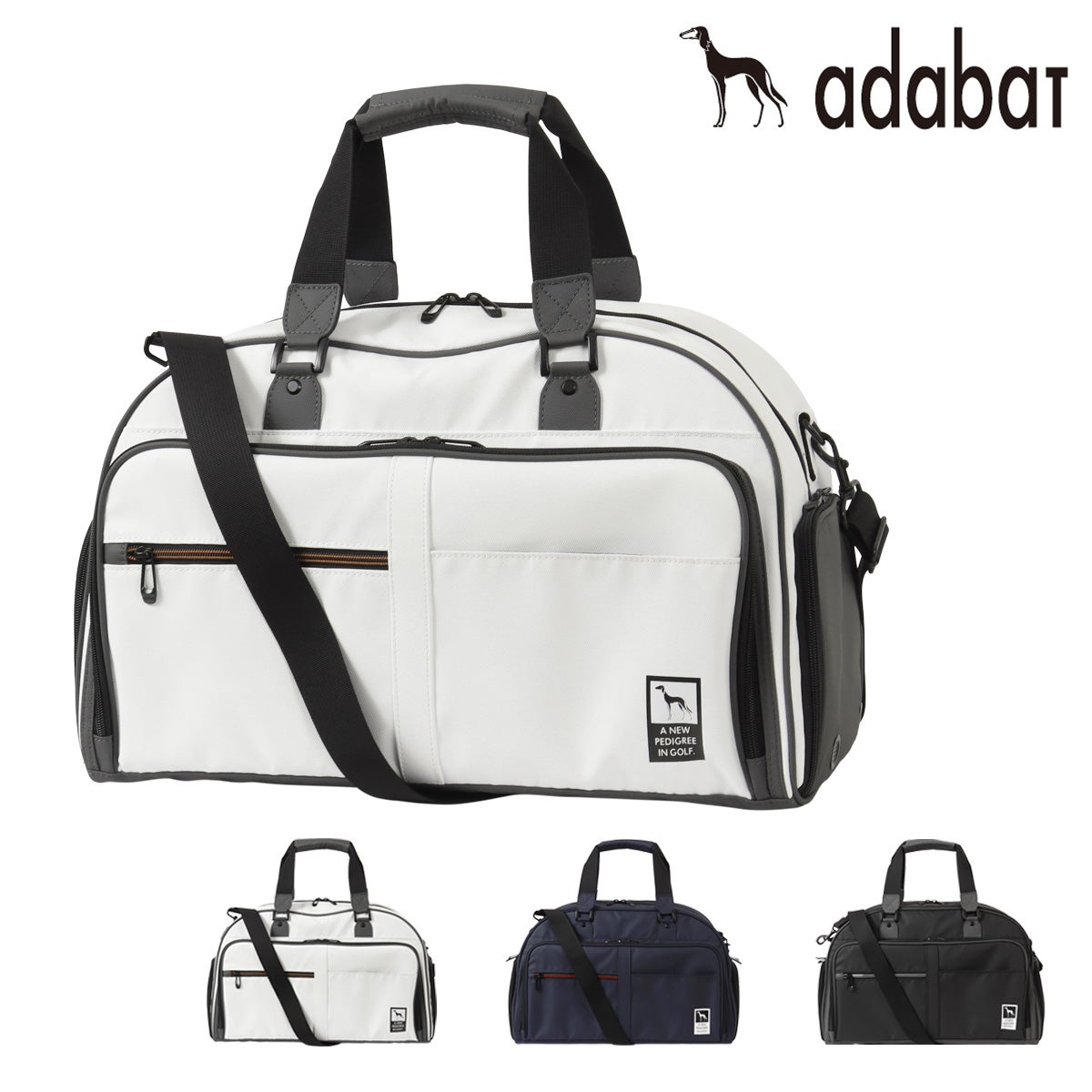 アダバット ゴルフ ボストンバッグ メンズ シューズ収納 ABB438 adabat