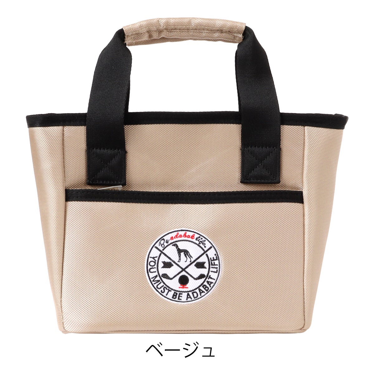 【新品未使用】adabatアダバットロゴデザイン カートバッグ　ゴルフ　ベージュ アダバット ゴルフ カートバッグ メンズ ABZ440 adabat スポーツ