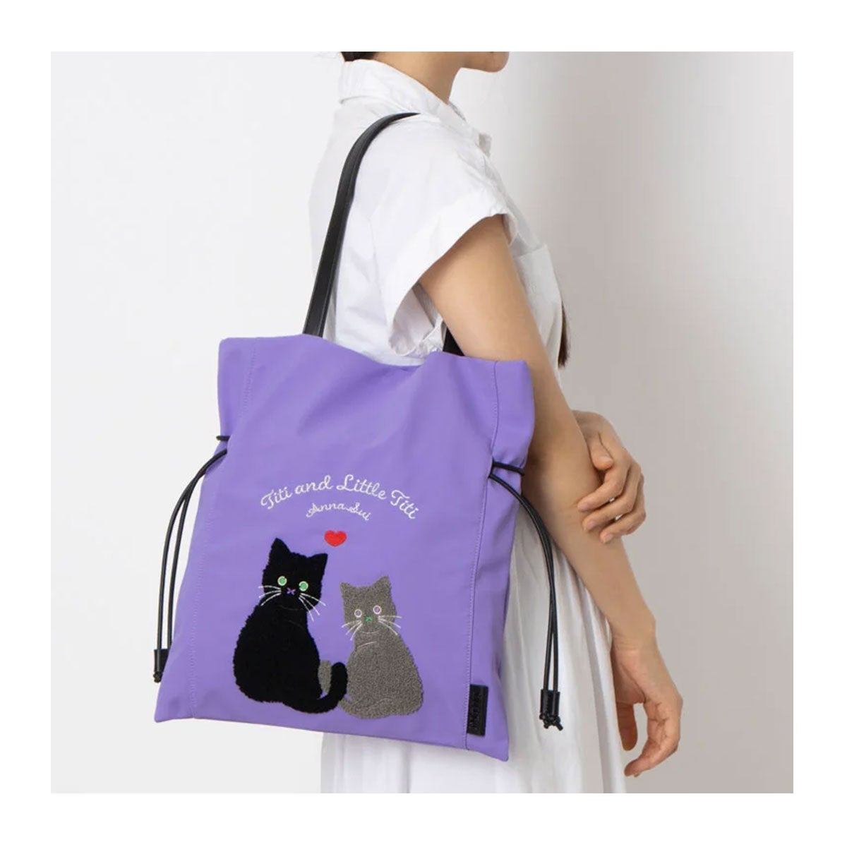 アナスイ 巾着バッグ A4 猫 ねこ デイリーTITI レディース 318011 ANNA