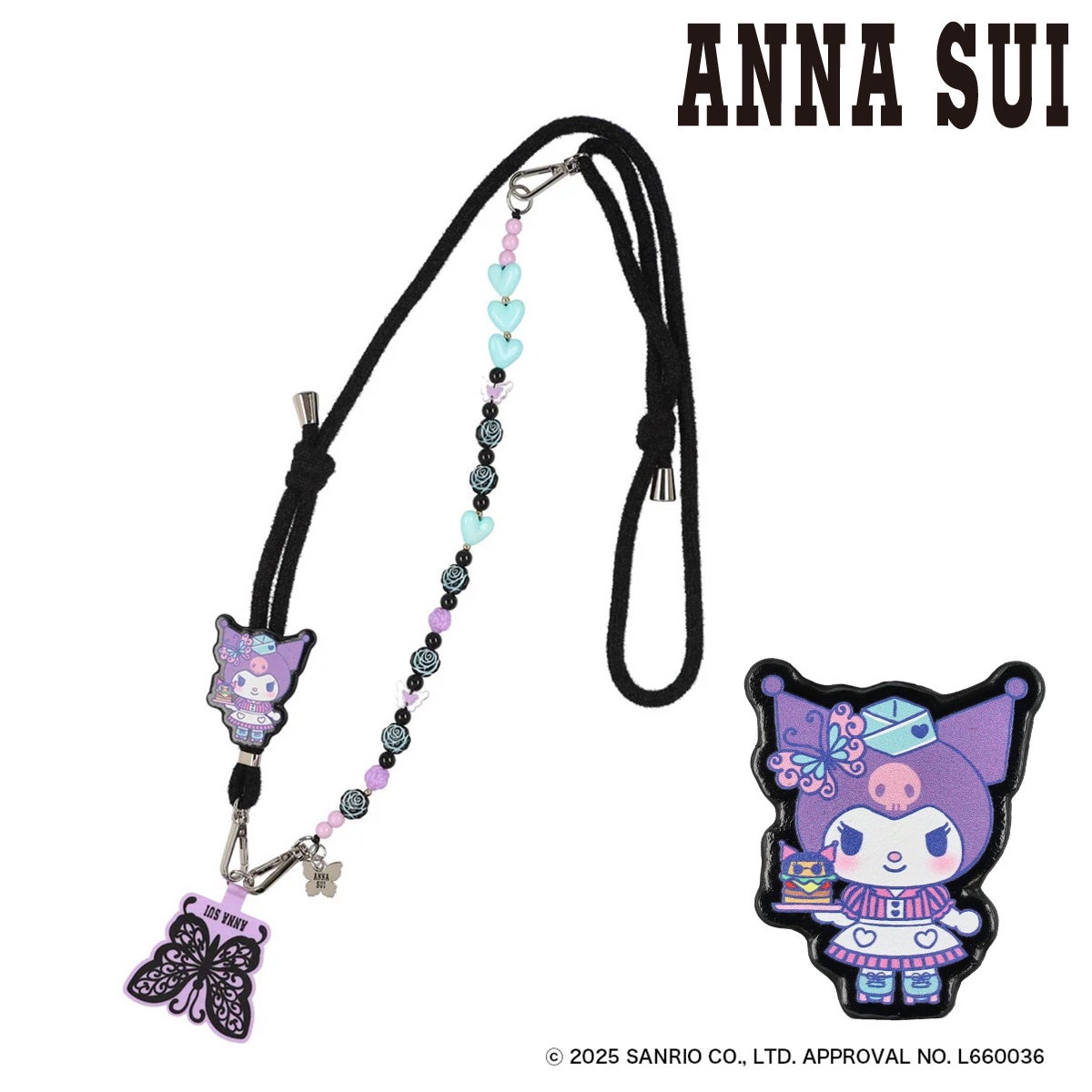 アナスイ クロミ スマホストラップ レディース 318144 ANNA SUI × MY