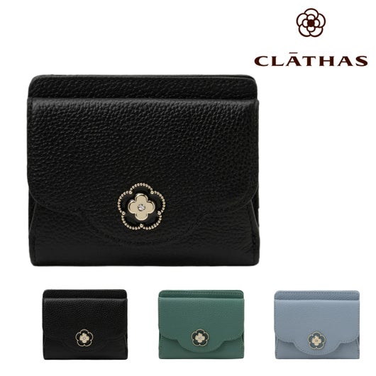 クレイサス 二つ折り財布 本革 ペルル レディース 190713 CLATHAS ミニ 