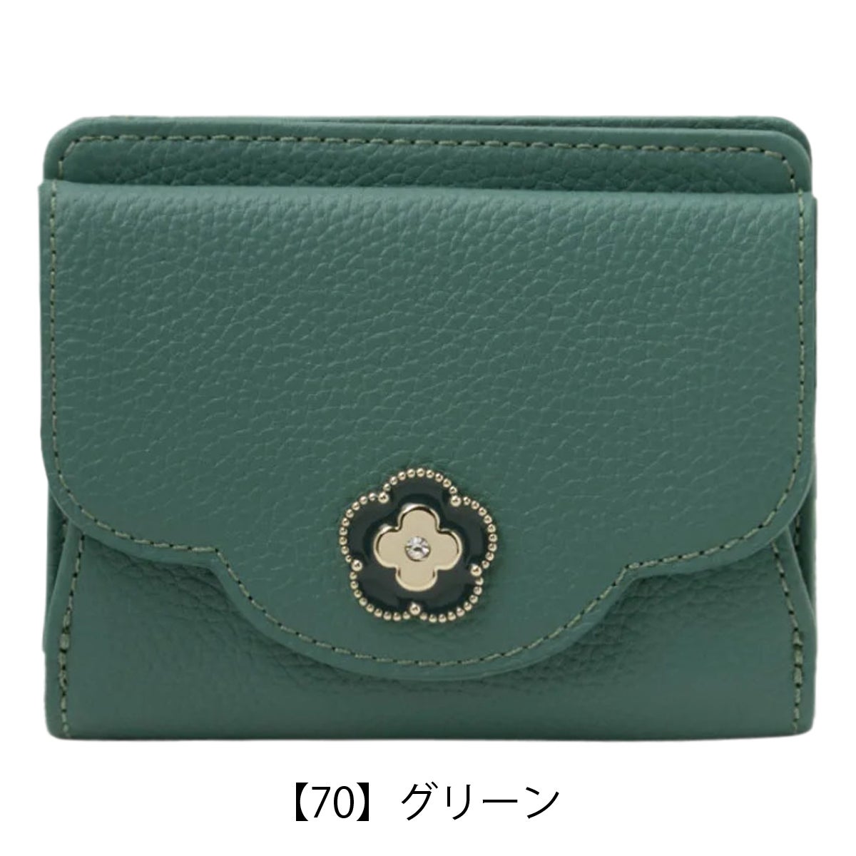 クレイサス 二つ折り財布 本革 ペルル レディース 190713 CLATHAS ミニ
