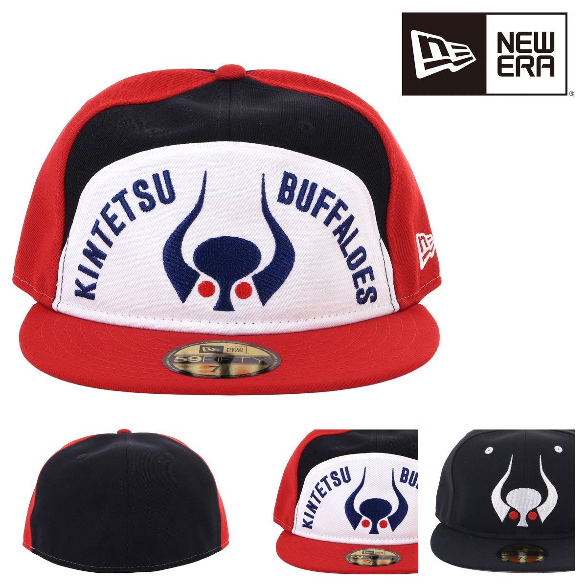 ニューエラ　近鉄バファローズ　キャップ 5950　59FIFTY ⅜　岡本太郎 ニューエラ キャップ 帽子 近鉄バファローズ 岡本太郎 コラボ メンズ