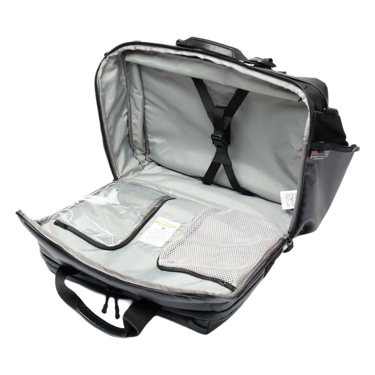 アッソブ ショルダーバッグ メンズ A4 B4 15インチ 拡張 2WAY 18L