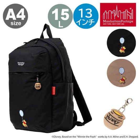 マンハッタンポーテージ くまのプーさん リュック A4 13インチ 15L 