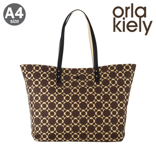 オーラカイリー トートバッグ A4 レトロタイルモノグラム Orla Kiely