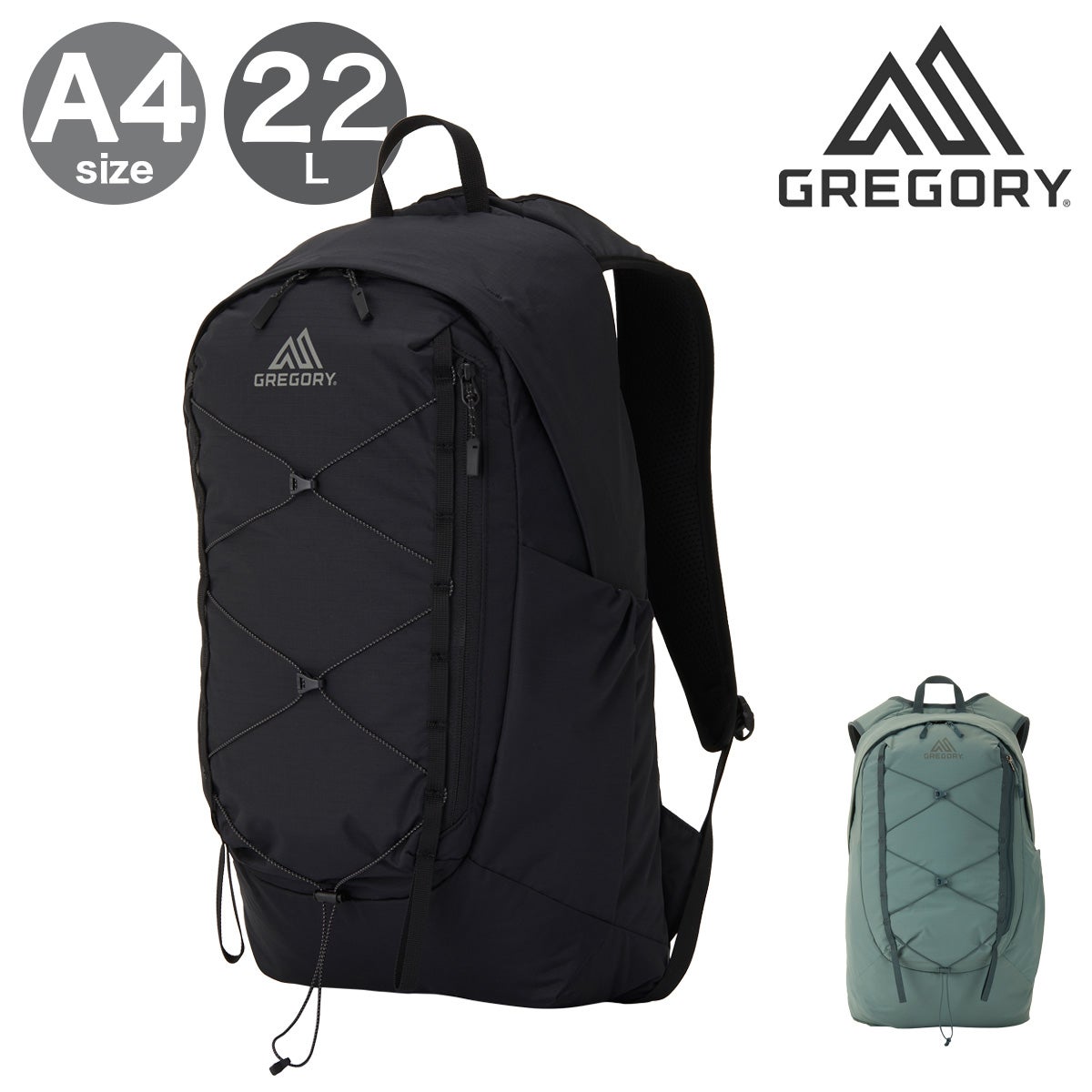 グレゴリー リュック 22L エアロライト 軽量 撥水 ナイロン GREGORY
