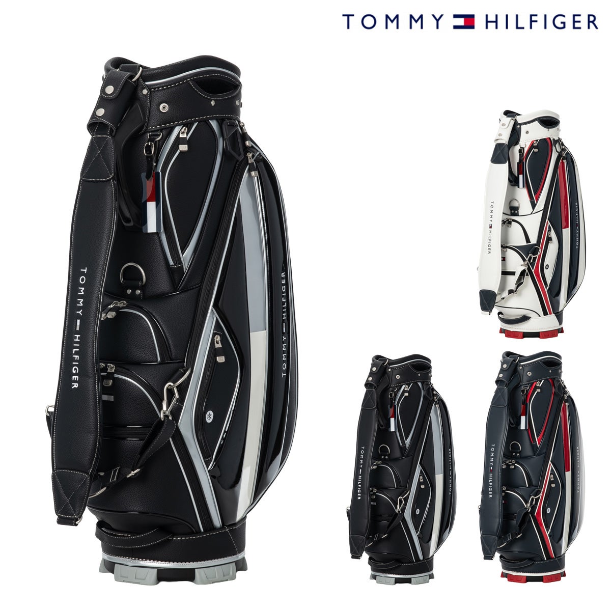 トミーフィルフィガーゴルフバッグ トミーヒルフィガー ゴルフ キャディバッグ 9型 約4.8kg 5分割 46