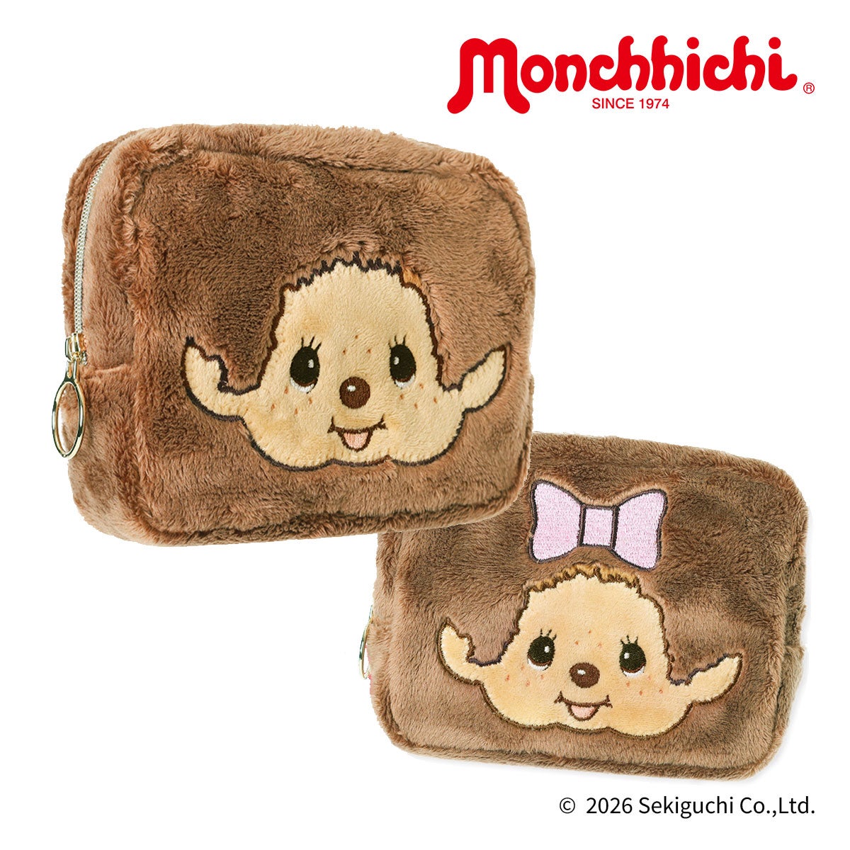 モンチッチ フェイスポーチ レディース Z26074 Z26075 Monchhichi