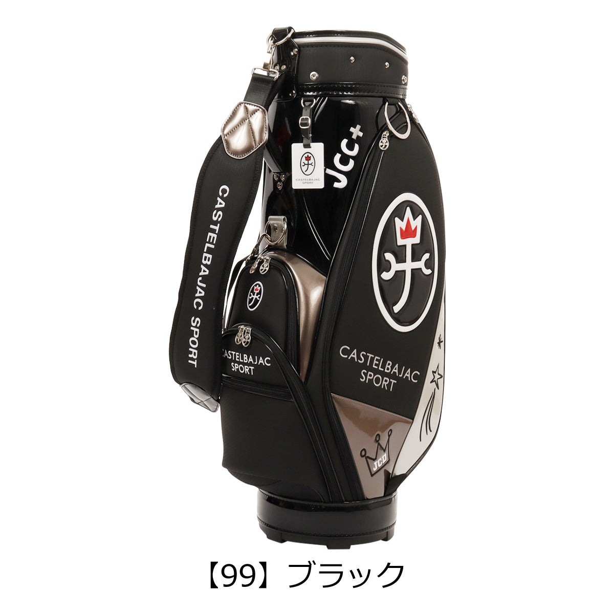【新品】CASTELBAJAC バッグ 7232181302 ゴルフバッグ 銀 カステルバジャック スポーツ キャディバッグ ゴルフ メンズ
