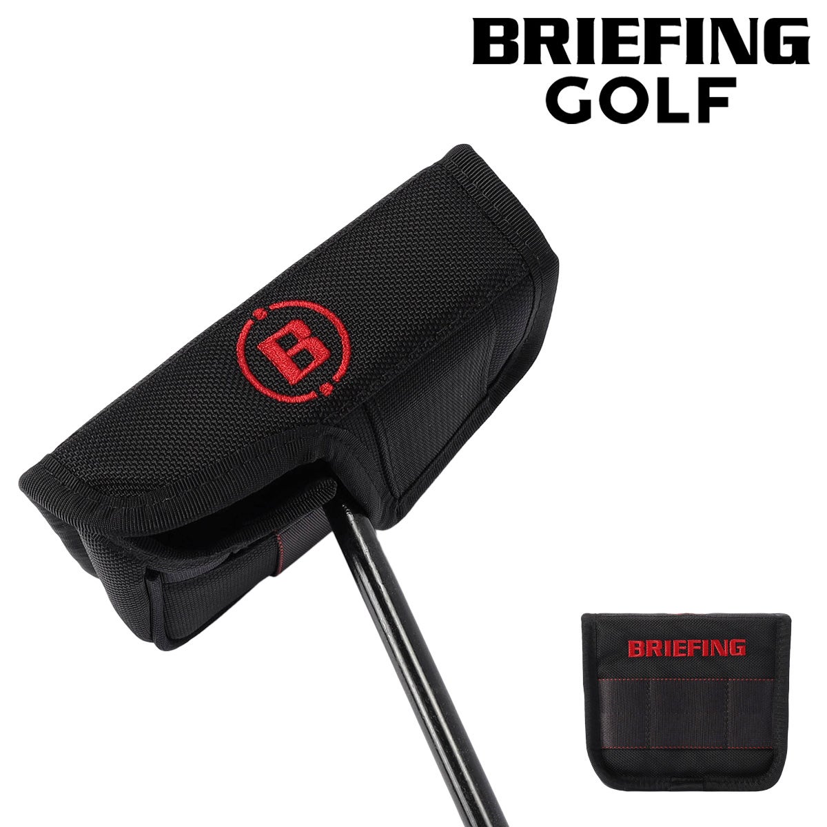 ブリーフィング ゴルフ ヘッドカバー パター用 マレット型 BRIEFING