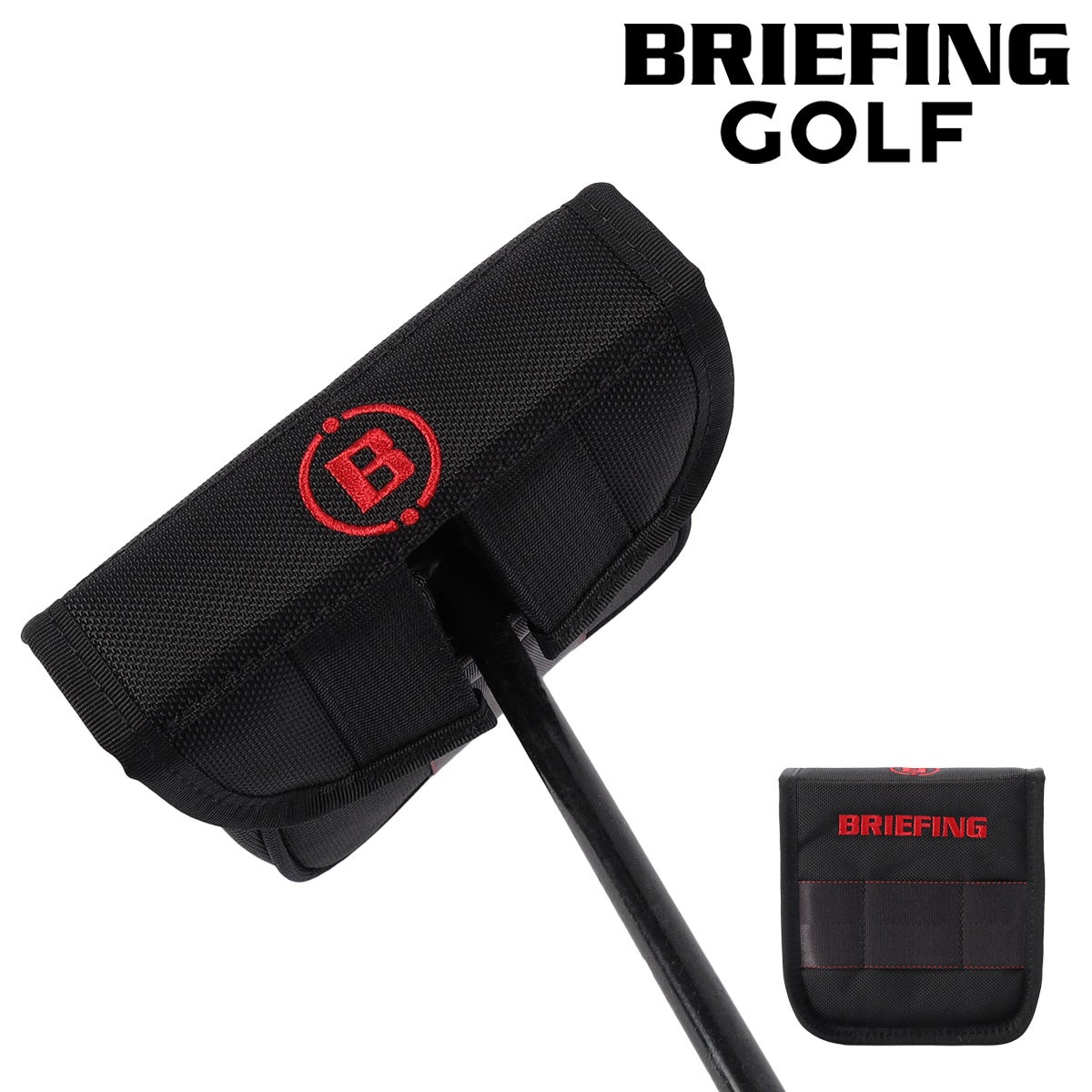 ブリーフィング ゴルフ ヘッドカバー パター用 マレット型 BRIEFING