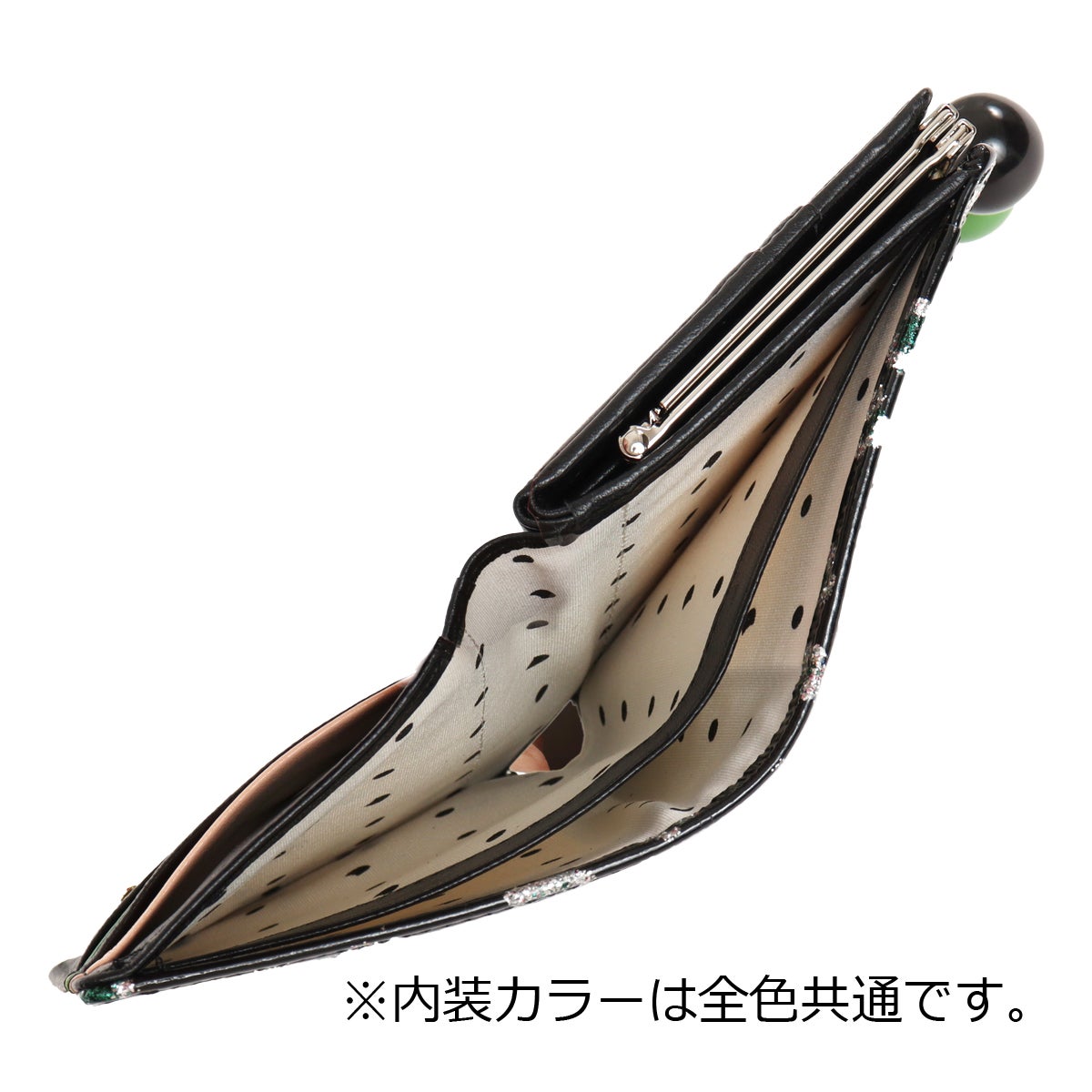 かかさま専用　2点 ツモリチサト 二つ折り財布 がま口 レディース 57854 グリッター