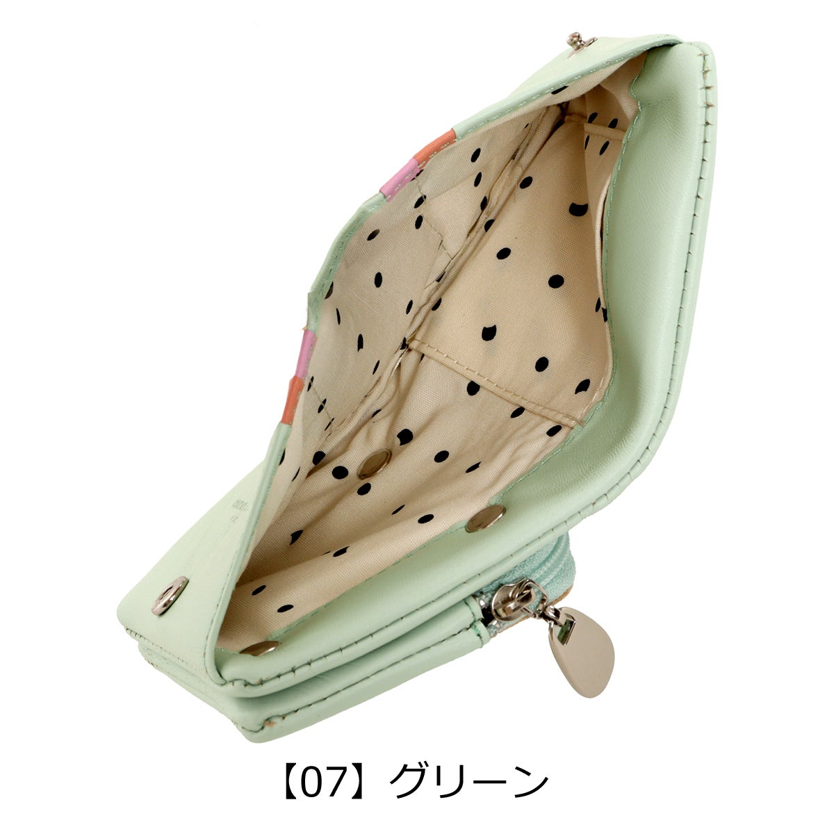 ツモリチサト 二つ折り財布 レディース 57960 キラキラ石 日本製