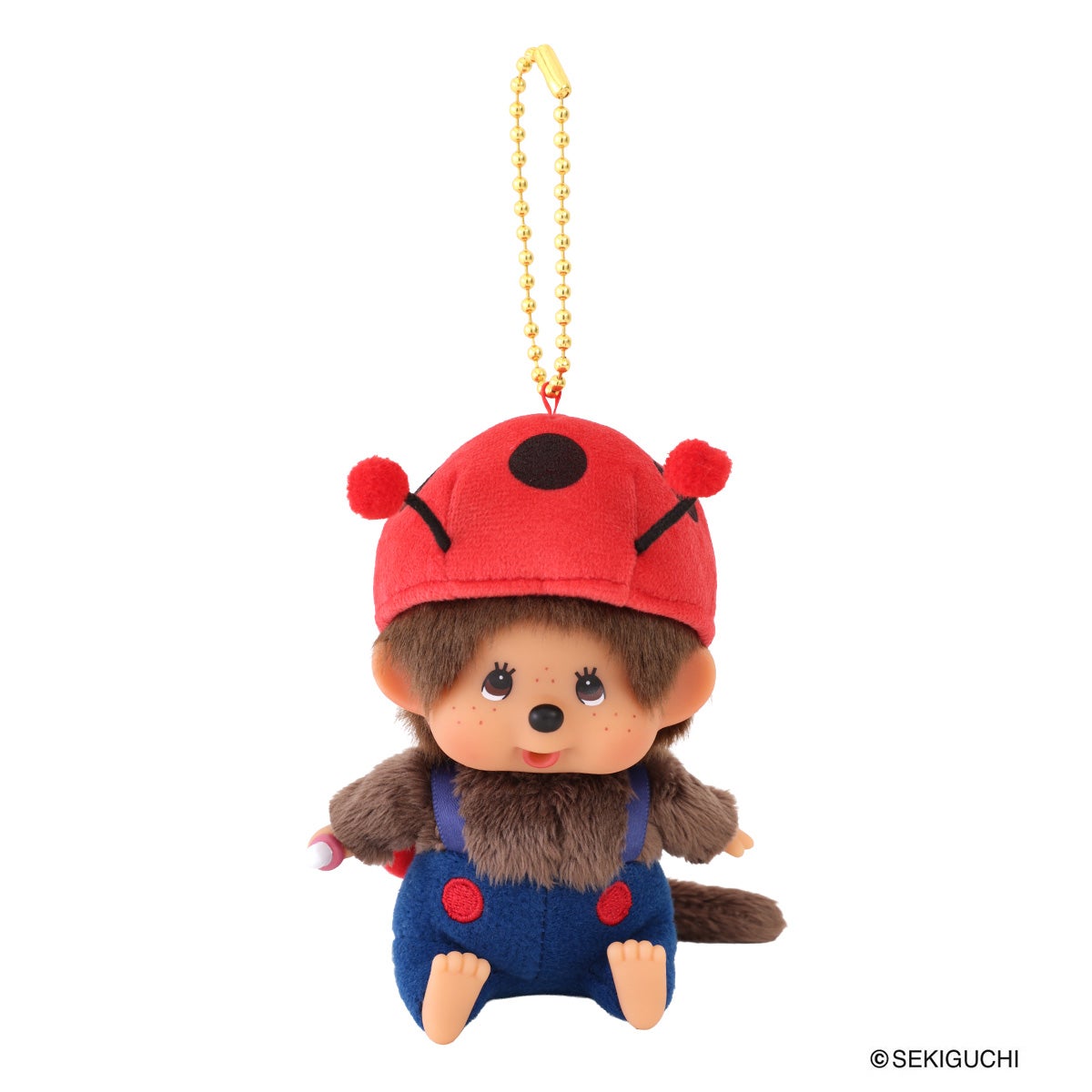 モンチッチ キーチェーン てんとう虫 245949 Monchhichi 顔でかSSキー