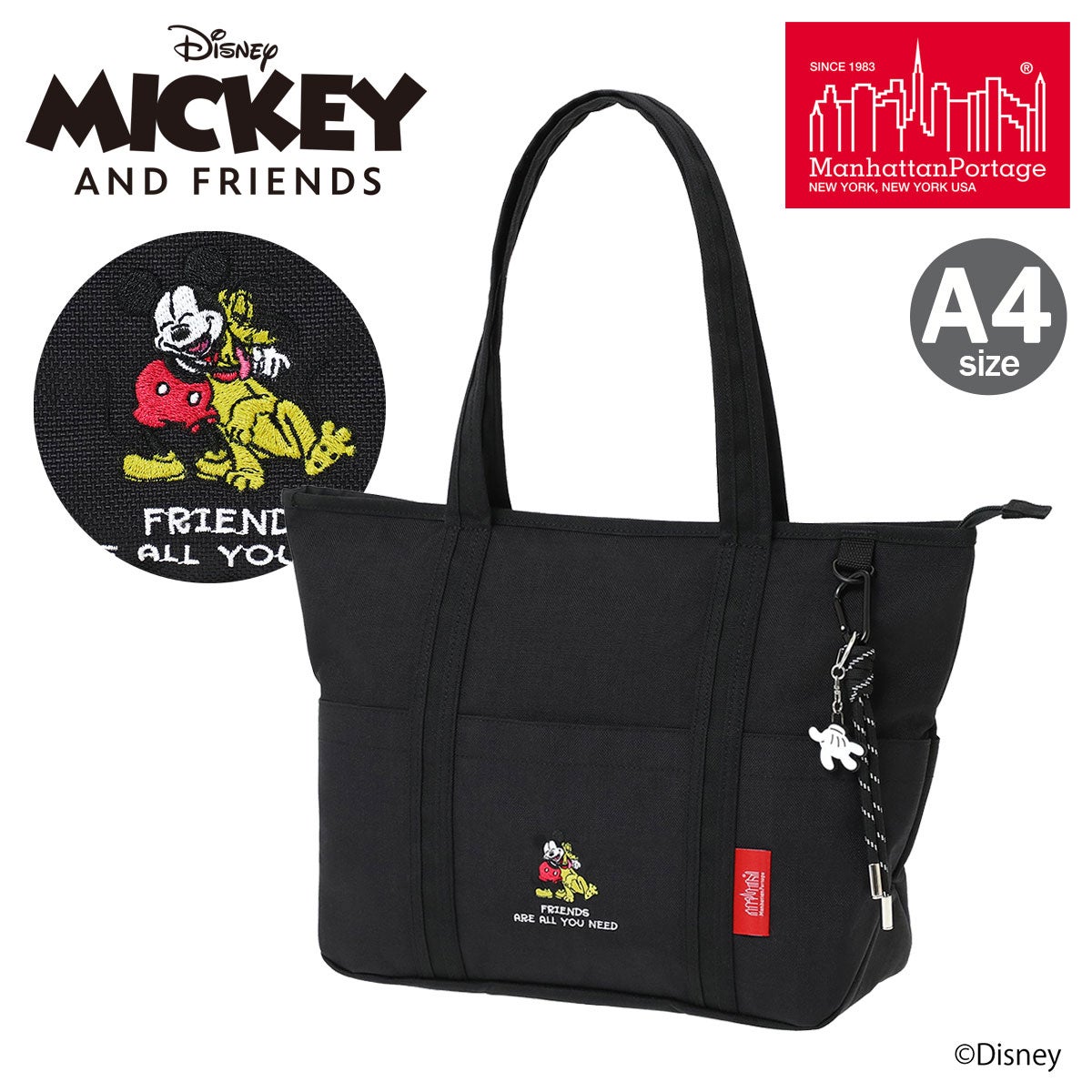 マンハッタンポーテージ ミッキーマウス トートバッグ A4 MICKEY
